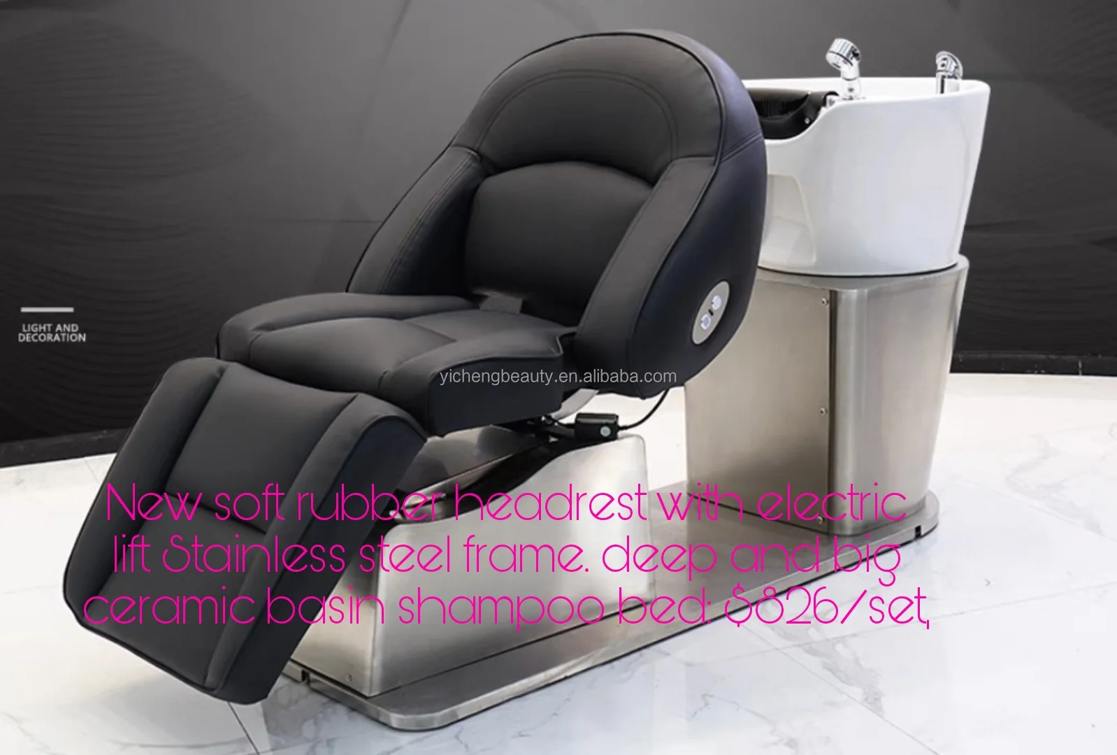 New Designed Salon Shampoo Chair Bed Salon Shampoo Bed Electric Shampoo Chair Made