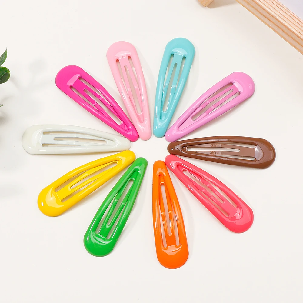 5/10/20Pcs/Lot Hair Accessories Girls Hairpin Dripping Solid Color Hair Clip Cute Princess Hairgrip New Children Headdress