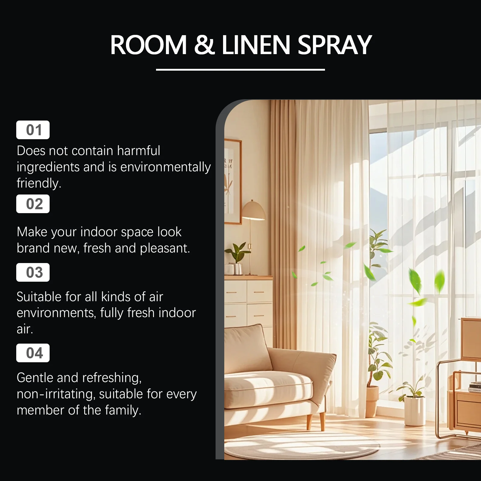 JAKEHOE Gardenia Indoor Luchtverfrisser Spray Geur Eliminator Langdurige Geur Houd Kamer Verse Kamer Luchtverfrisser Spray Deodorant