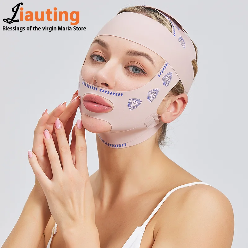 Women Chin Cheek Face Slimming Bandage Lift Up Belt Bilayer V Line Face Shaper Facial Anti Wrinkle Strap Skin Care Beauty Tools