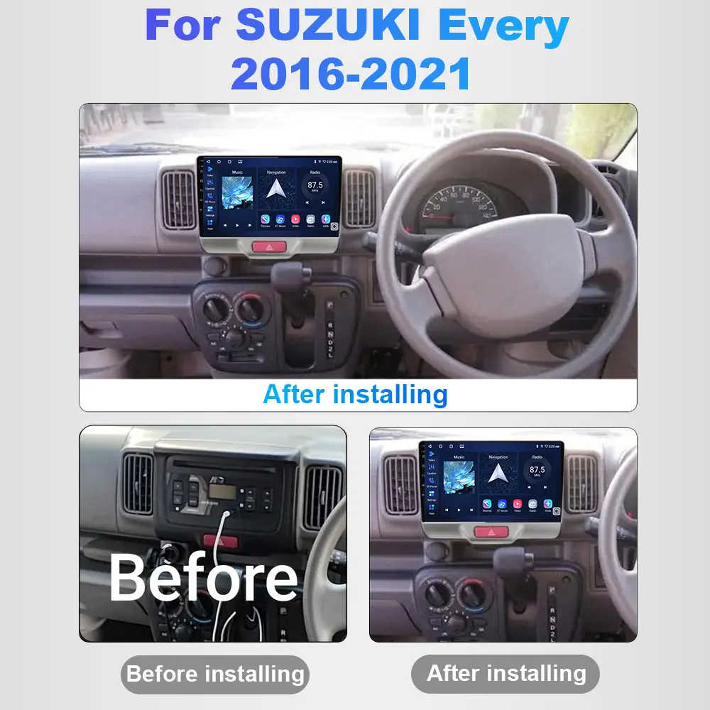 For Suzuki Every da17 2016 - 2021 Car Multimedia Video Stereo Player GPS Navigation Android Auto Radio Carplay Head Unit 2din 4G