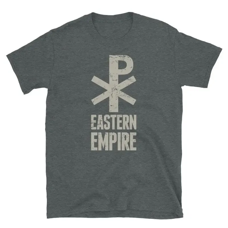 Byzantine T Shirt Eastern Empire Constantinople Distressed Chi Rho