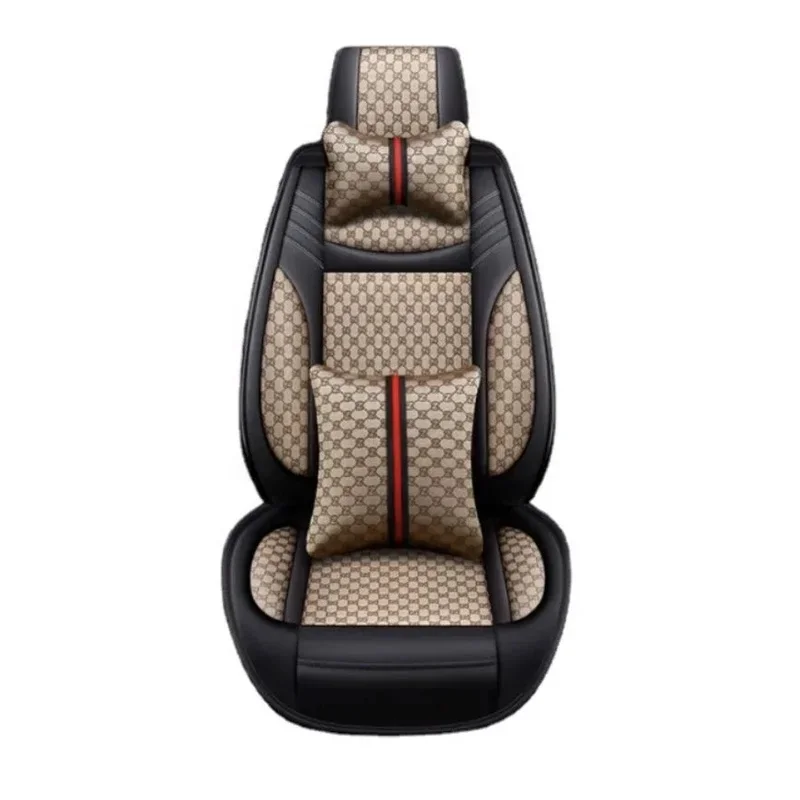 High Quality Multifunctional Breathable Leather Car Seat Cover Set Fashion Practical Auto Seat Protective Cushion Accessories
