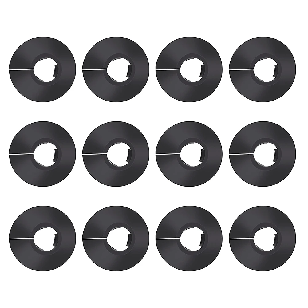 

12pcs PVC Pipe Cover Decorative Ring for Wall Radiator Water Faucet Drain Line Hole Covers Kitchen Tap Attachments Easy