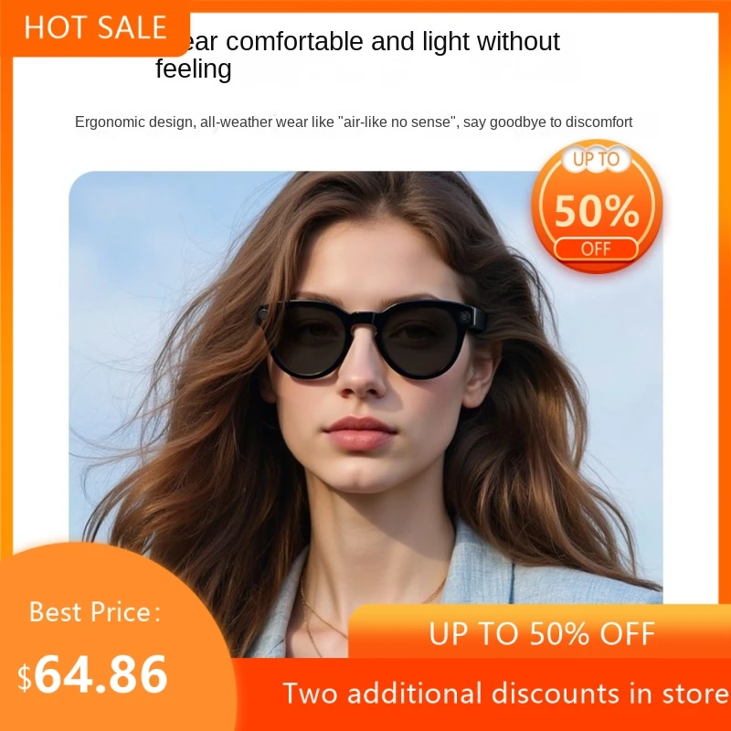AI Intelligent Camera With 800W High-definition Camera Translation Recording Calling Black Technology Camera Glasses New 2026