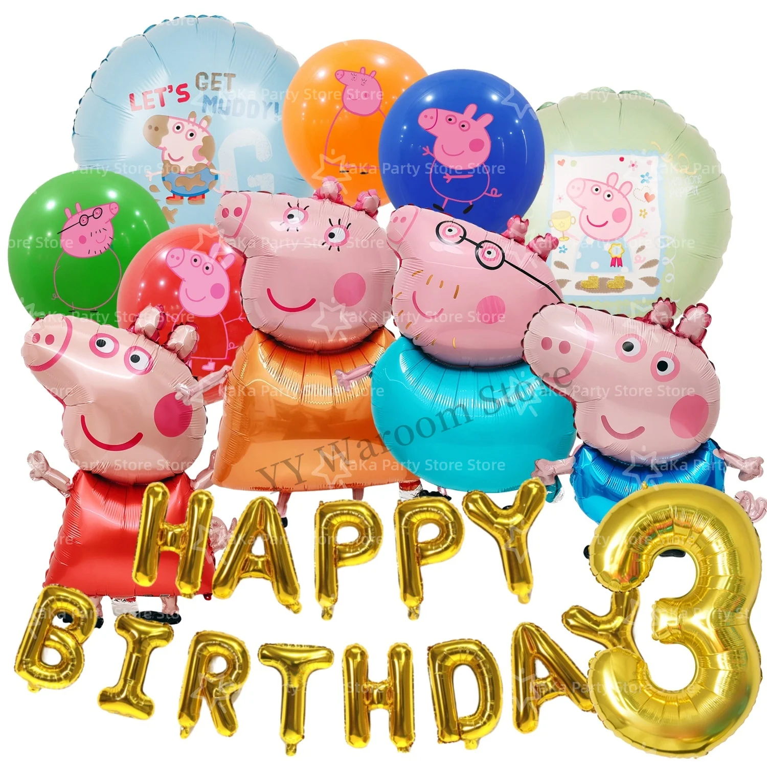 Rosa Schwein Geburtstagsparty Dekoration Einweg-Tischgeschirr Tischdecke Teller Becher Servietten Taschen Baby-Shower Schweinefamilie Partyzubehör