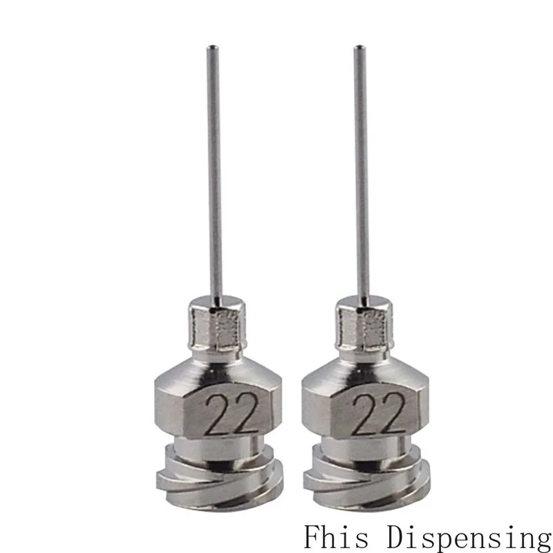 

12pcs/lot Double Thread Hub Luer Lock Dispensing Needle 1/2 Inch Cannula Blunt End (All Metal)