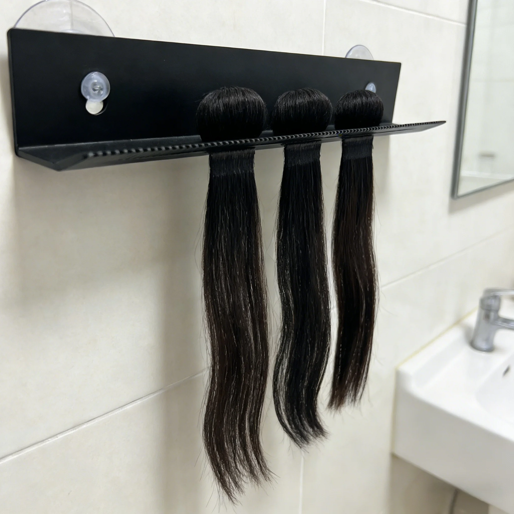 

30cm Display stand Hair Extension Holder Stainless Steel wig stand for Prebonded Hair Extensions Human Hair Extension Tool