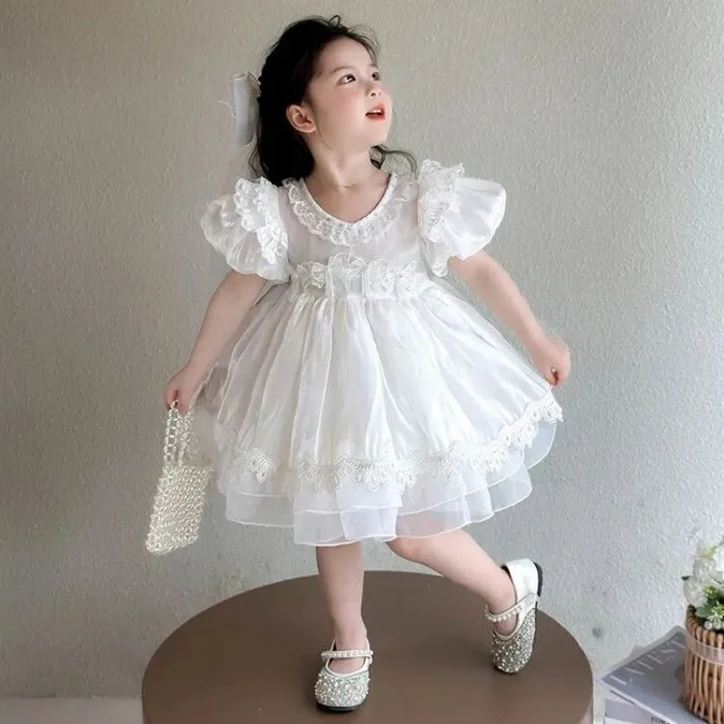

Lolita Girl Princess Dress Summer Children's Birthday Dress Wedding Flower Girl Dress Girl Puff Dress