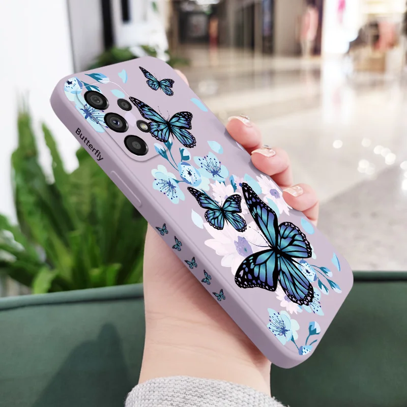 The Flowers Dance Phone Case For Samsung Galaxy A73 A53 A33 A23 A13 A03 A72 A52 A52S A32 A22 A12 A71 A51 A31 A21S 4G 5G Cover