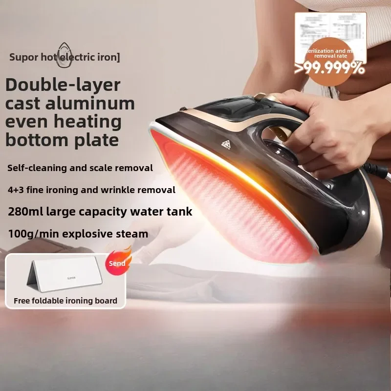 Household Handheld High-Power Steam Electric Iron, Multifunctional Clothes Ironing Machine Professional for Tailor Shop Home Use