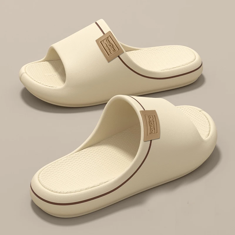 Damen-Hausschuhe, Outdoor-Sandalen für Paare, rutschfeste Strand-Slides, weiche Sohle, Badezimmer-Hausschuhe für Männer und Frauen, flache Schuhe – Detail 7