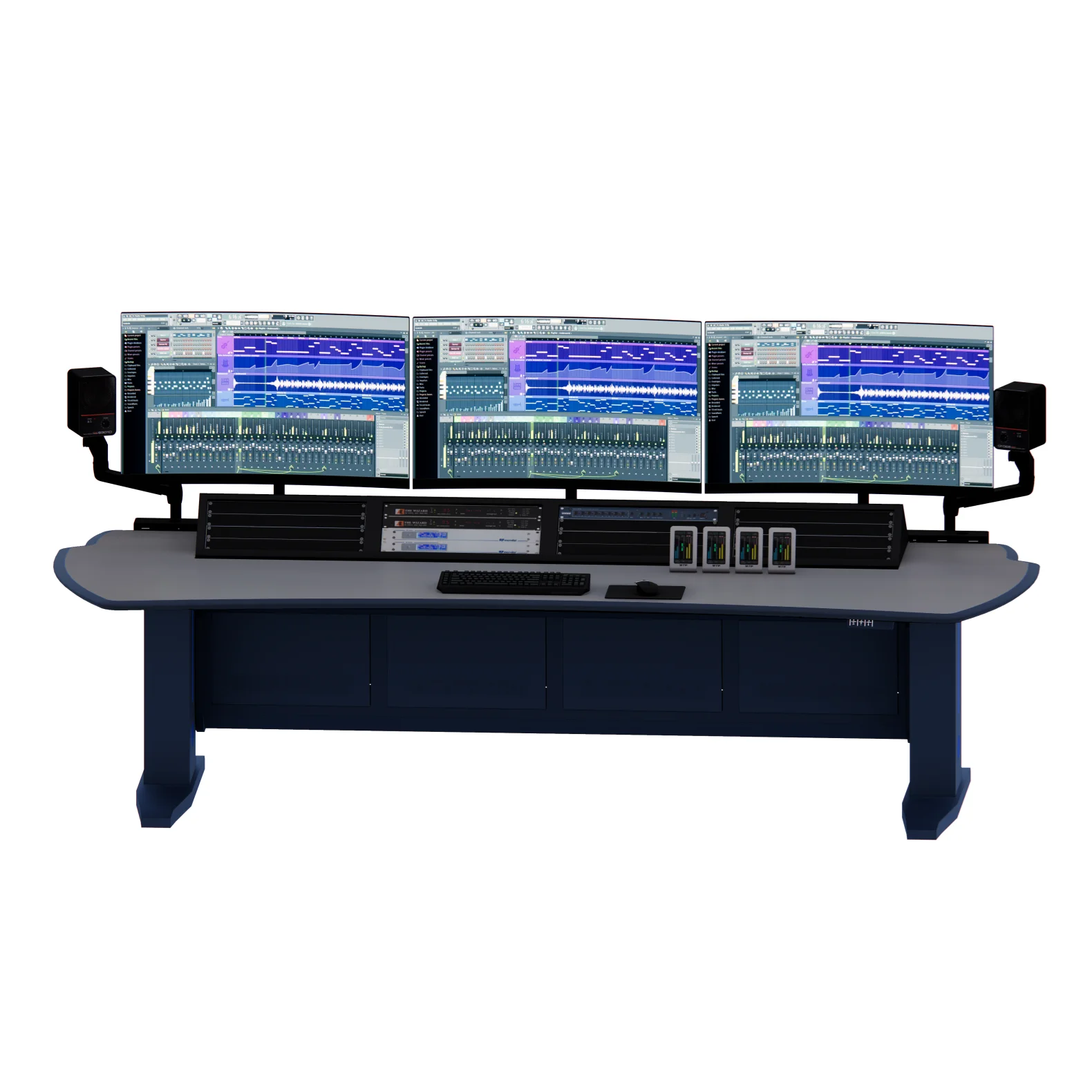 

Commercial Control Room Console Environmental Workstation Commercial Broadcast Studio Furniture