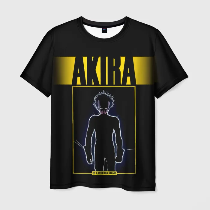 Japanese Anime Akira Print T shirt For Men 3D Fashion Harajuku Short Sleeve T-shirt Top Summer Oversized Clothing Streetwear Tee