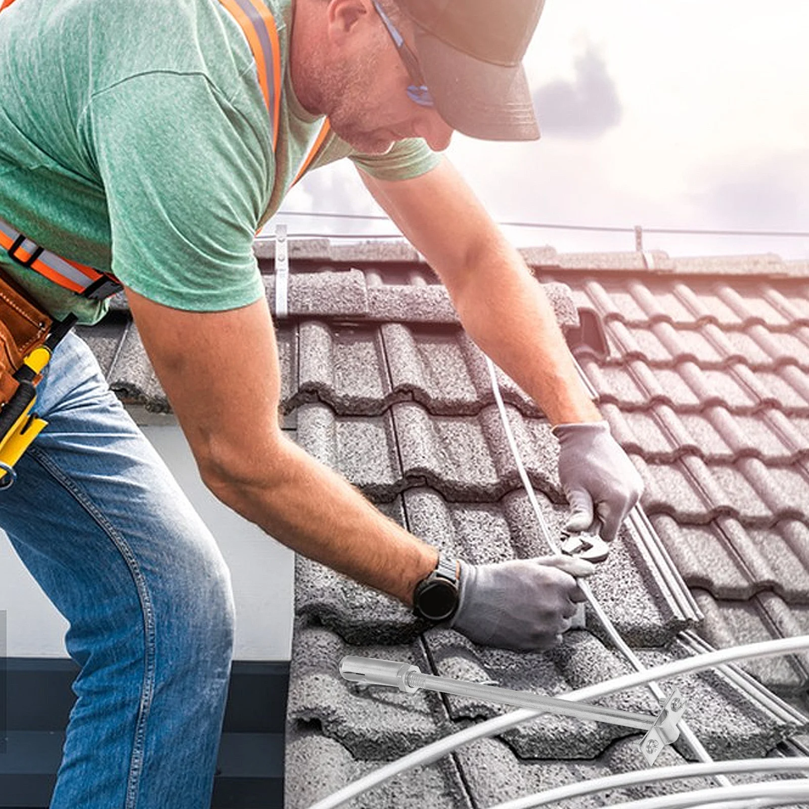 4Pcs Support Bracket Heavy Duty Expandable Adjustable Mount Clips Outdoor Wall Mounts Secure Stable