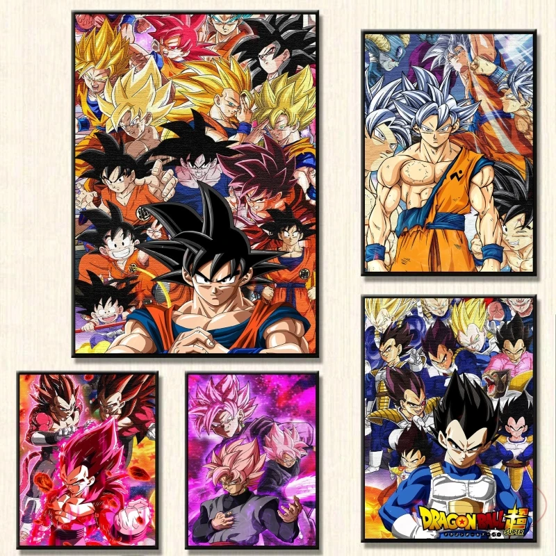 

Canvas Posters Dragon Ball Goku Decorative Wall Art Home Picture Decoration Paintings Prints and Prints Cuadros Best Gift