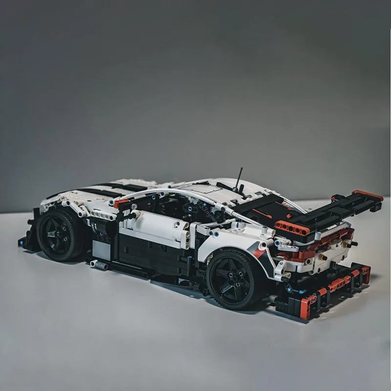 جديد MOC التقنية سوبر الرياضة سباق السيارات نموذج اللبنات GTE GT3 كتل المركبات الأطفال تجميعها اللعب هدايا عيد الميلاد #6