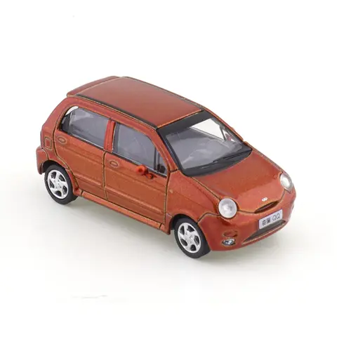 XCARTOIYS 1/64 Y13-04 Chery QQ Legeringsbilmodell Leksaksprydnad Miniatyrmodell 10 best sales Chery billeksak - №1