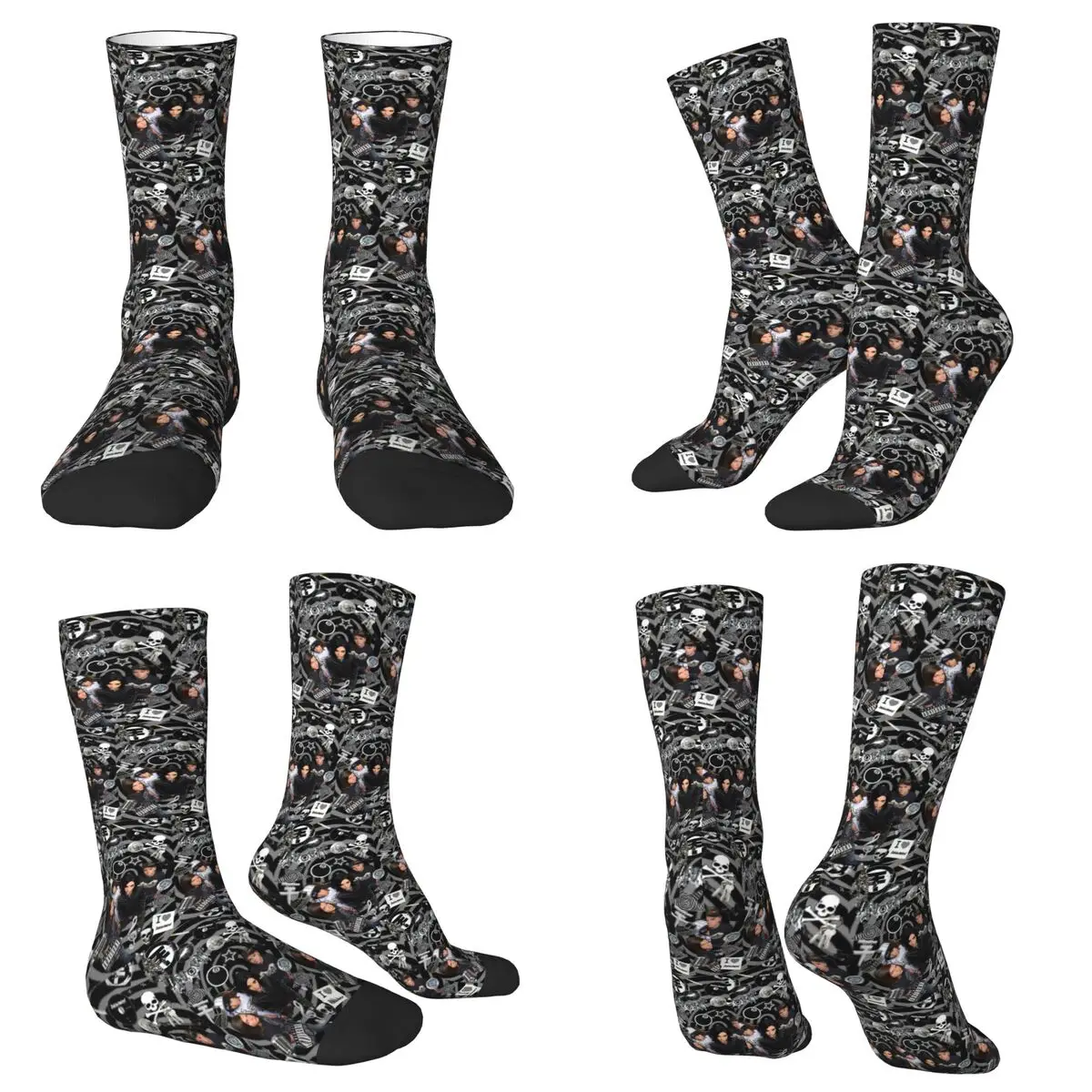 All Seasons Crew Stockings Tokio Hotel Emblem Socks Fashion Long Socks for Men Women Valentine's Day Gifts