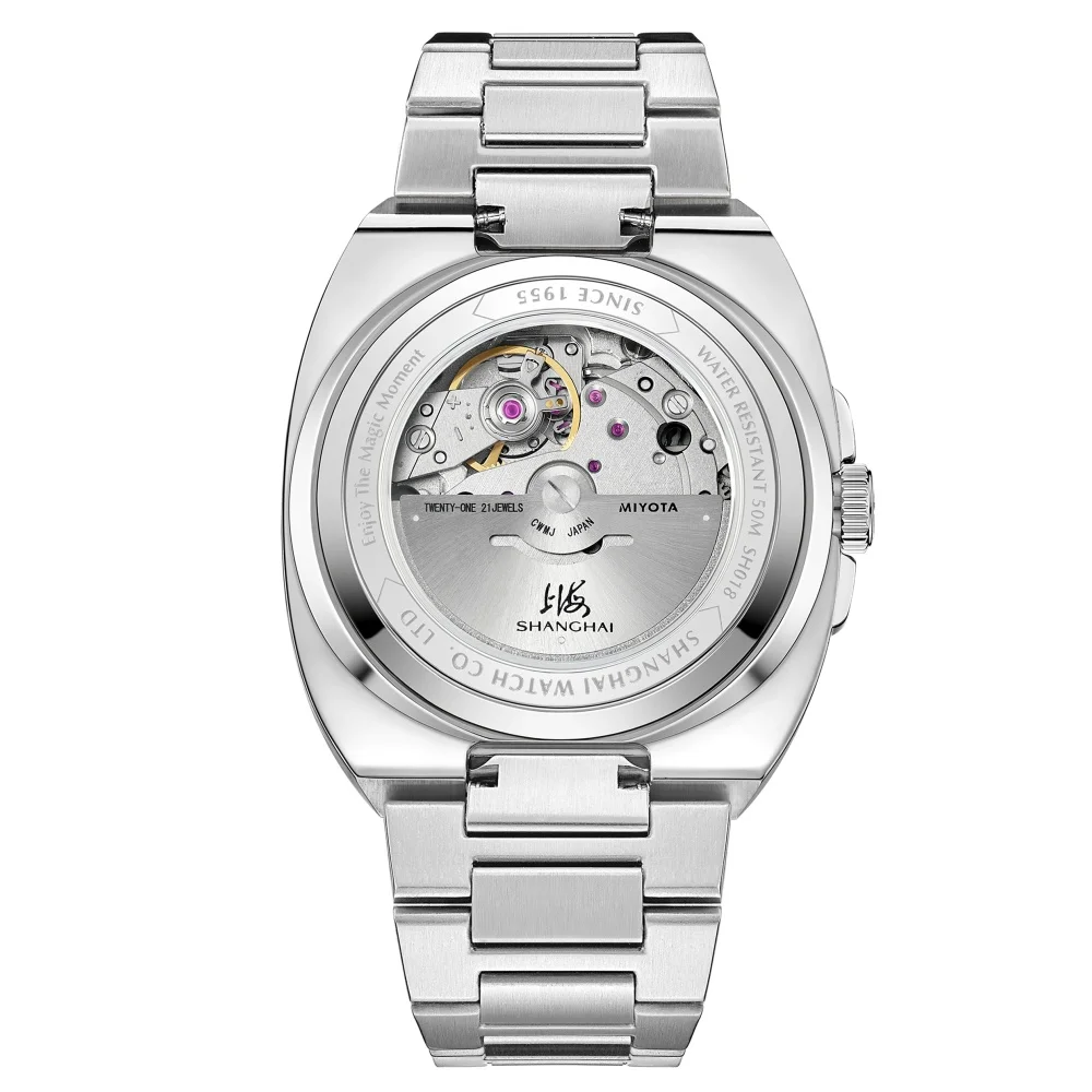 Men's Automatic Mechanical Square Watch - Luminous, 50m, Date Display