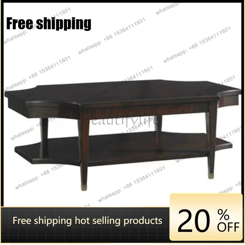 Zj. American special-shaped small coffee table small apartment living room simple modern home