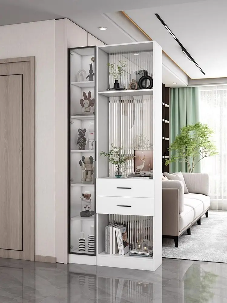 Partition screen rack simple modern living room Changhong glass entrance cabinet entrance door facing door cabinet household