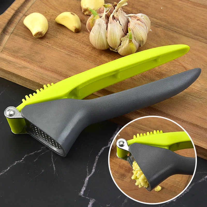 

Stainless Steel Garlic Press Crusher Multifunction Handheld Ginger Garlic Mincer Home Cooking Vegetables Squeezer Masher Tools