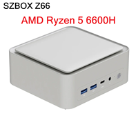 SZBOX Z66 AMD Ryzen 5 6600H MINI PC DDR5 M.2 2280 NVME SSD PCIE3.0 Wins11Pro USB4.0 WIFI6 BT5.2 Game Office Computer