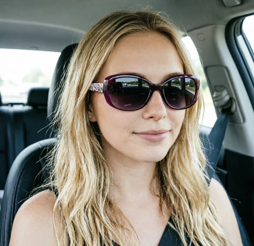 Stilvolle Damen-Sonnenbrille mit großem Ovalrahmen und einzigartigem Musterdesign, geeignet für mehrere Szenarien