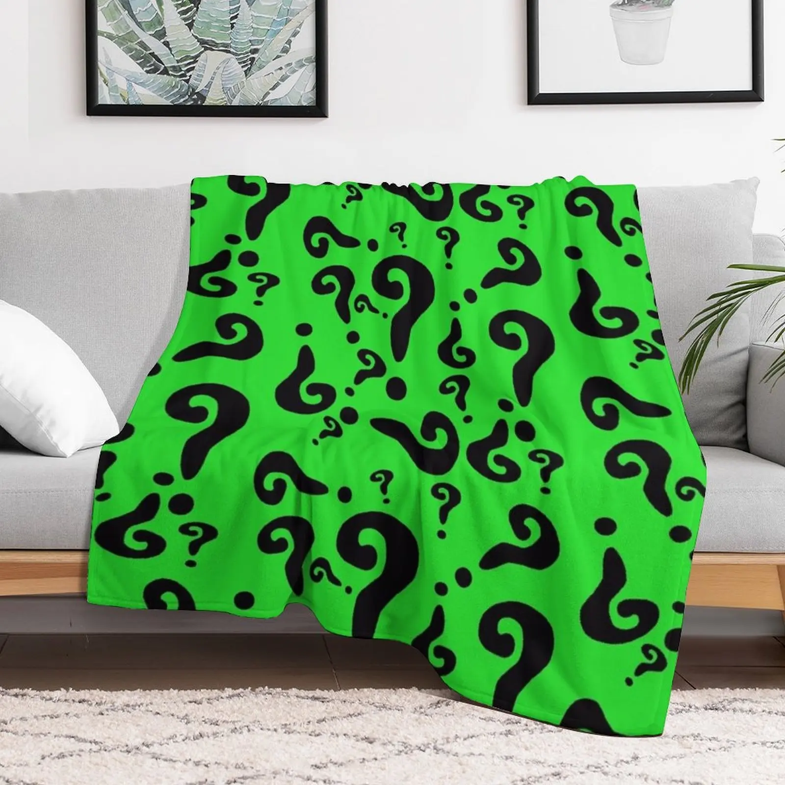 The Riddler Throw Blanket Winter beds Soft Beds Custom Blankets