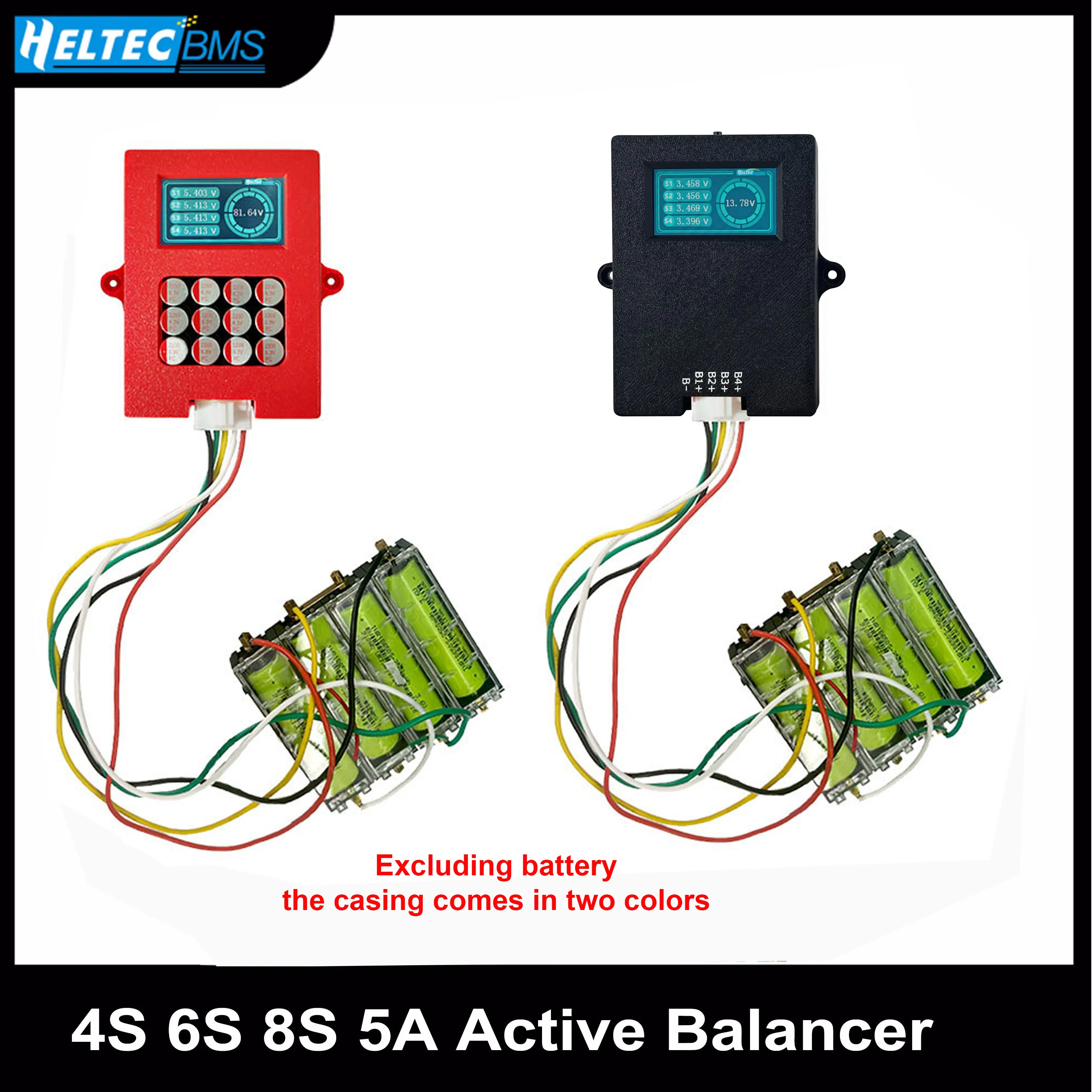 

5A 4S 6S Active Equalizer Balancer with voltage display Cells Balancer Lifepo4 Lipo LTO Battery Energy Capacitor Lithium Pack