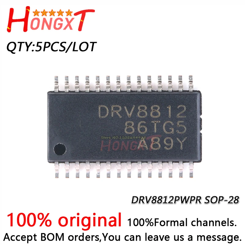 5PCS 100% New DRV8812 DRV8813 DRV8812PWPR DRV8813PWPR SOP-28.Chipset