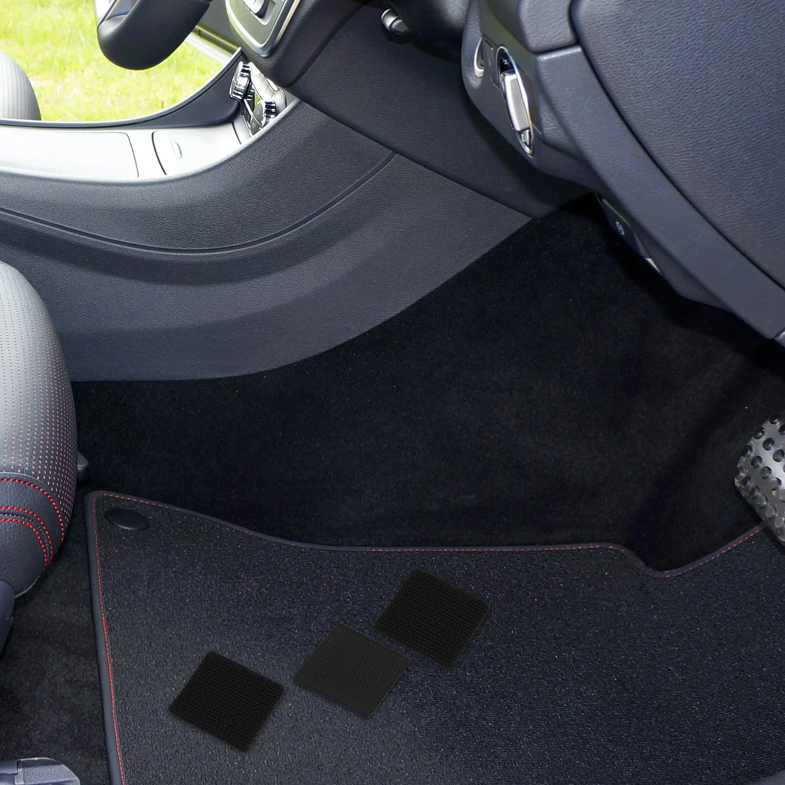 

10 Sets Car Floor Mat Adhesive Patches Double Sided Tape SUV Carpet Gripper Waterproof Heat Resistant Universal Fit Car