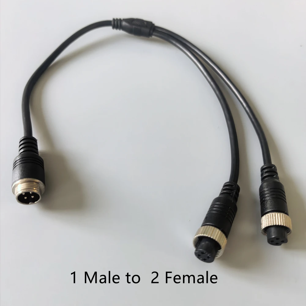 

Кабель-удлинитель 4-контактный авиационный (штекер-штекер, 2x2) для камер видеонаблюдения, 1/2/5 штук