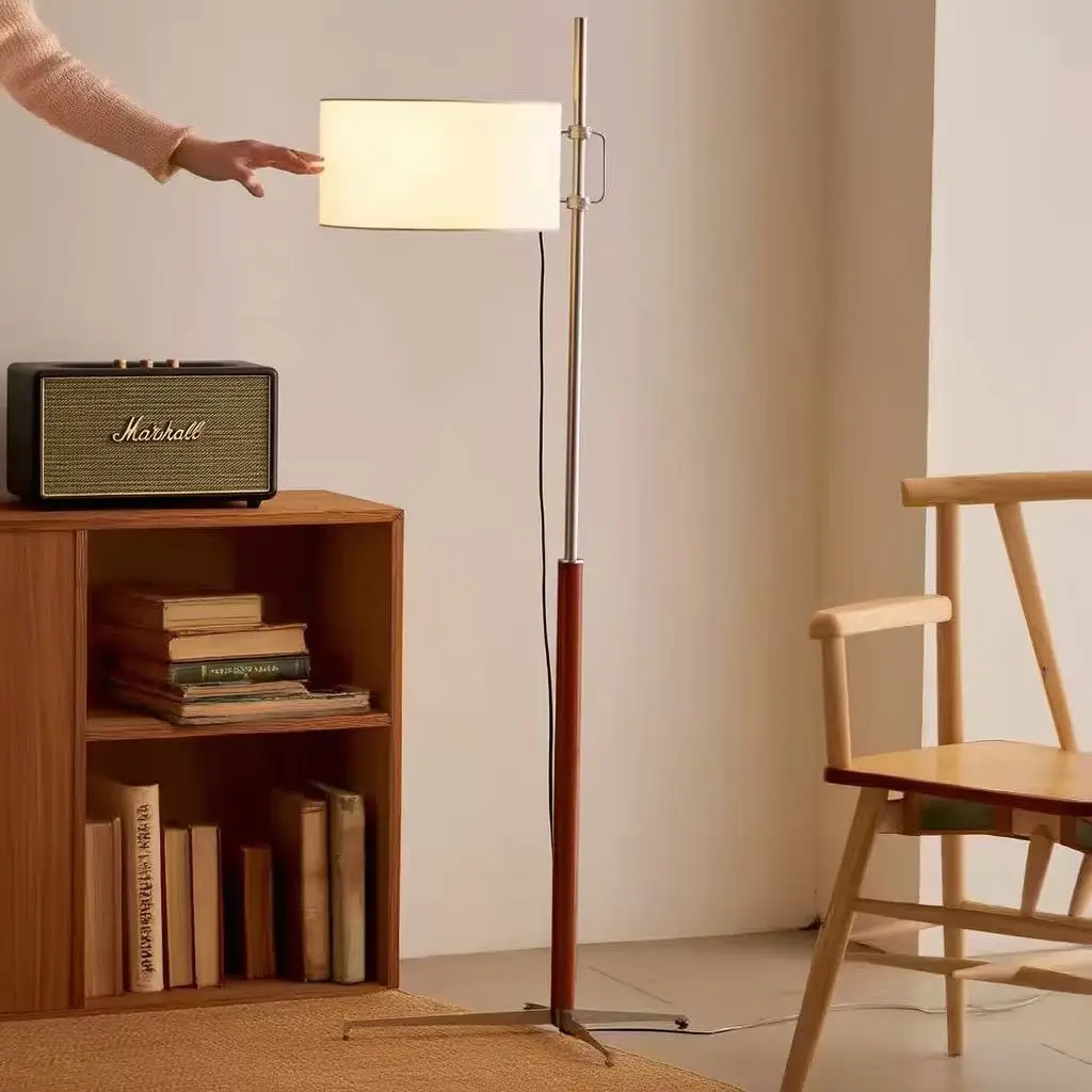 Modern Minimalist Decorative Style Bauhaus Standing Light Adjustable Vintage Floor Lamp for Living