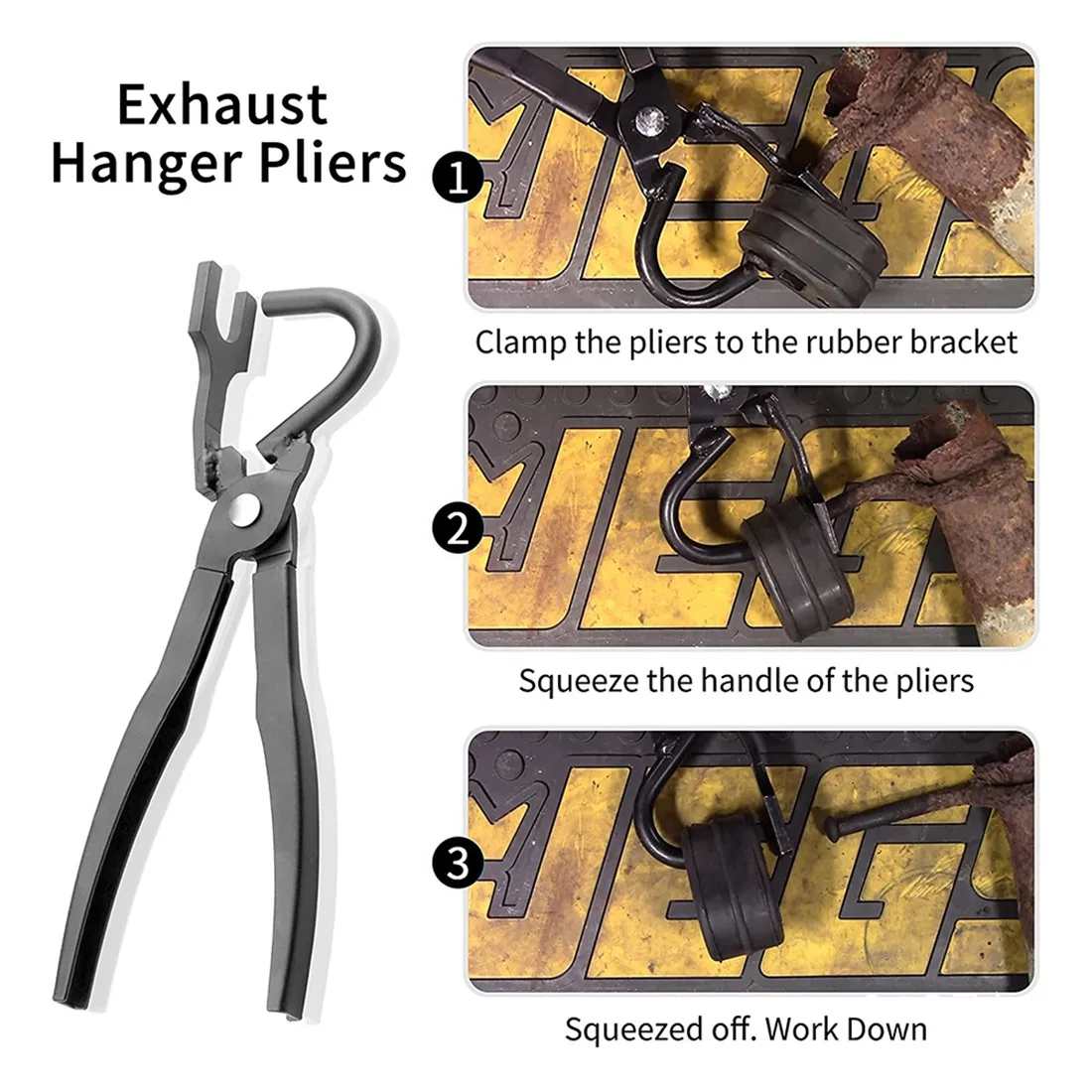 Stable-Exhaust Pliers Hanger Bracket Removal Pliers Separates Rubber Hanger Pliers Supports