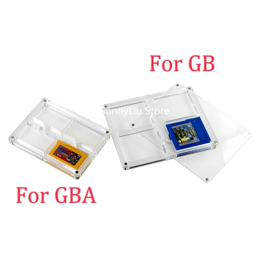 Caja de almacenamiento de tarjetas de juego, cubierta magnética acrílica para Game Boy Advance GBA GB GBC GBP GBA SP, 1 unidad