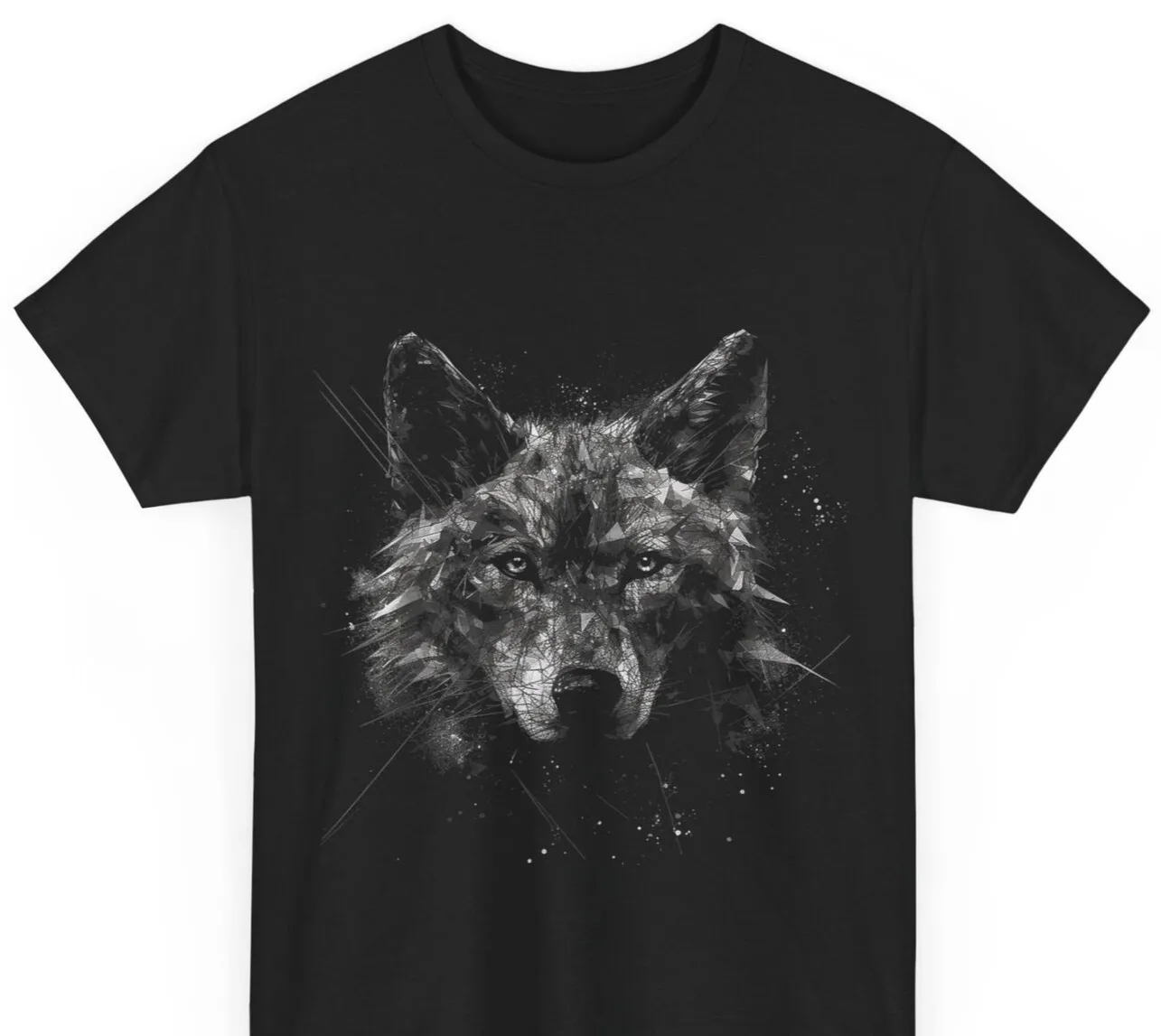 

Футболка Wolf Art - Animal Lover с мотивом волка, унисекс, плотная хлопковая футболка