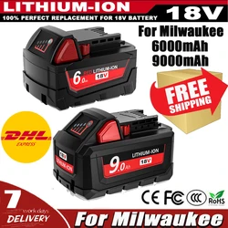 For Milwaukee M18 Battery 21700 cell XC 18V 9.0/8.0/6.0 Rechargeable Batteries M18B5 48-11-1860 /Charger Power Tool battery