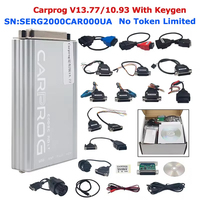 Online Carprog V13.77 Full Adapters No Token Free Keygen Car Prog V8.21/10.93 For Airbag/Radio/IMMO ECU Repair Tool Programmer