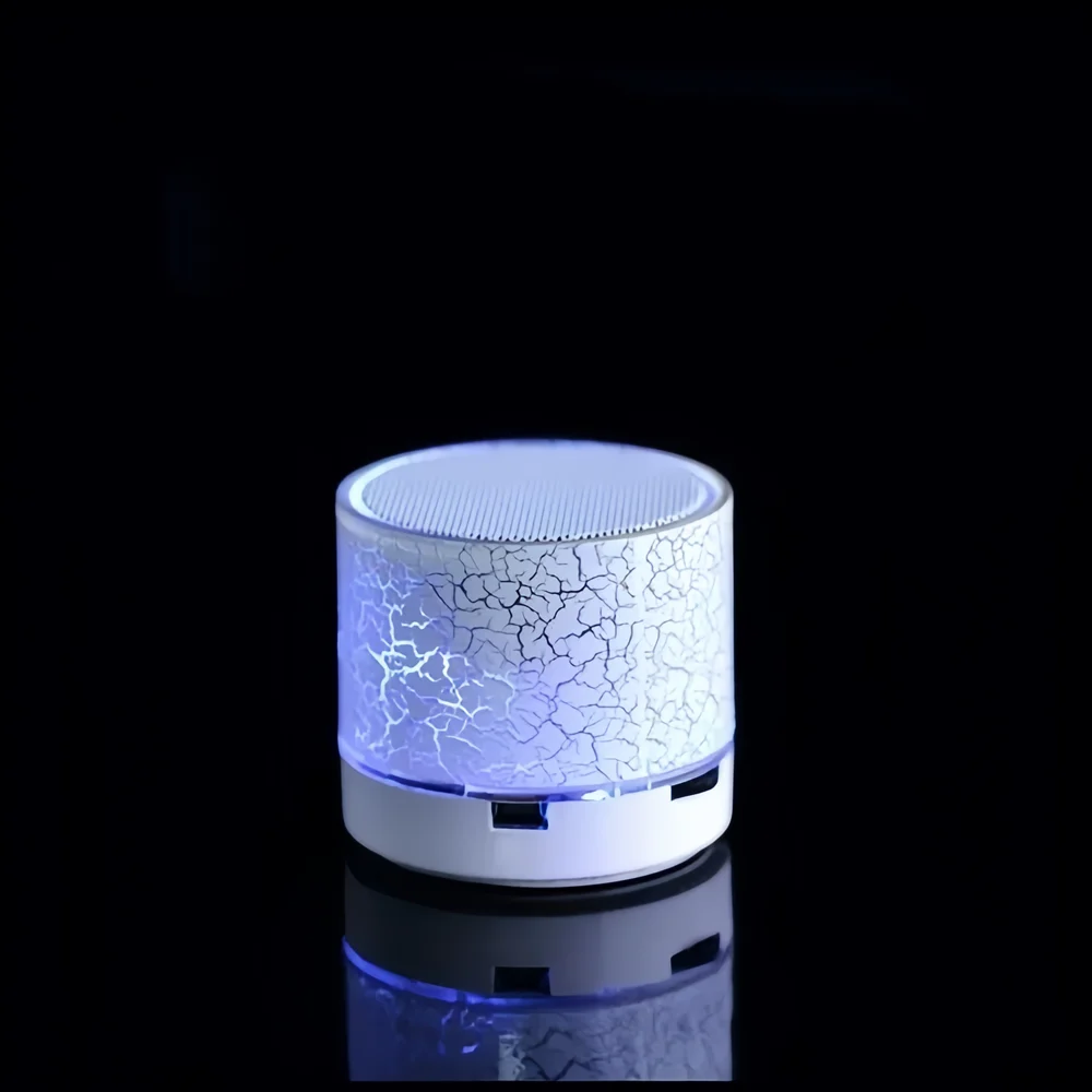 سمّاعات بلوتوث صغيرة مكبر الصوت اللاسلكي الكراك LED بطاقة SD USB مضخم الصوت المحمولة MP3 الموسيقى عمود الصوت للكمبيوتر المحمول #1