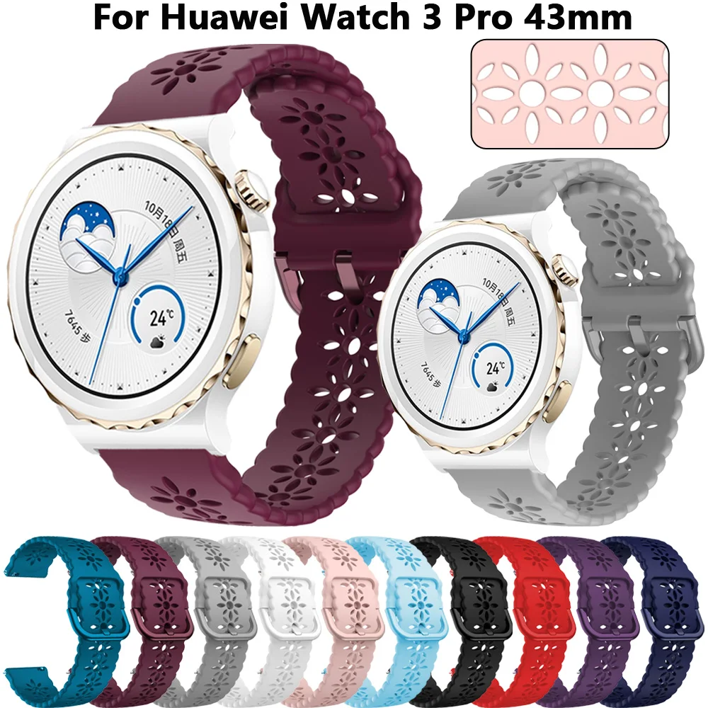 

20mm Silicone Band Strap For Huawei Watch GT3 Pro 43mm Smart Wristband Huawei Watch GT2 GT3 GT 2 3 Honor Magic2 42mm Bracelet