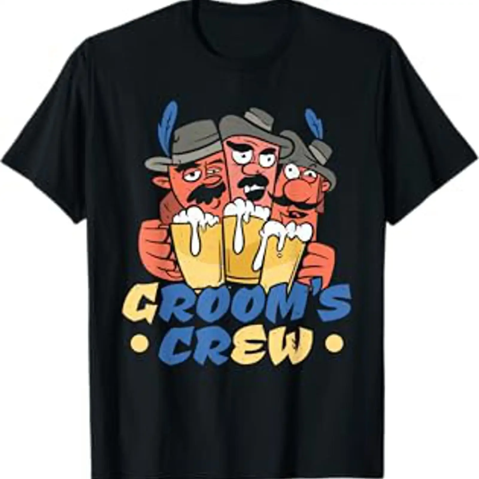 Groom's Crew Groomsman Junggesellenabschied T Shirt vintage Washed Comfortable Breathable Top For Everyday Wear Casual fashion