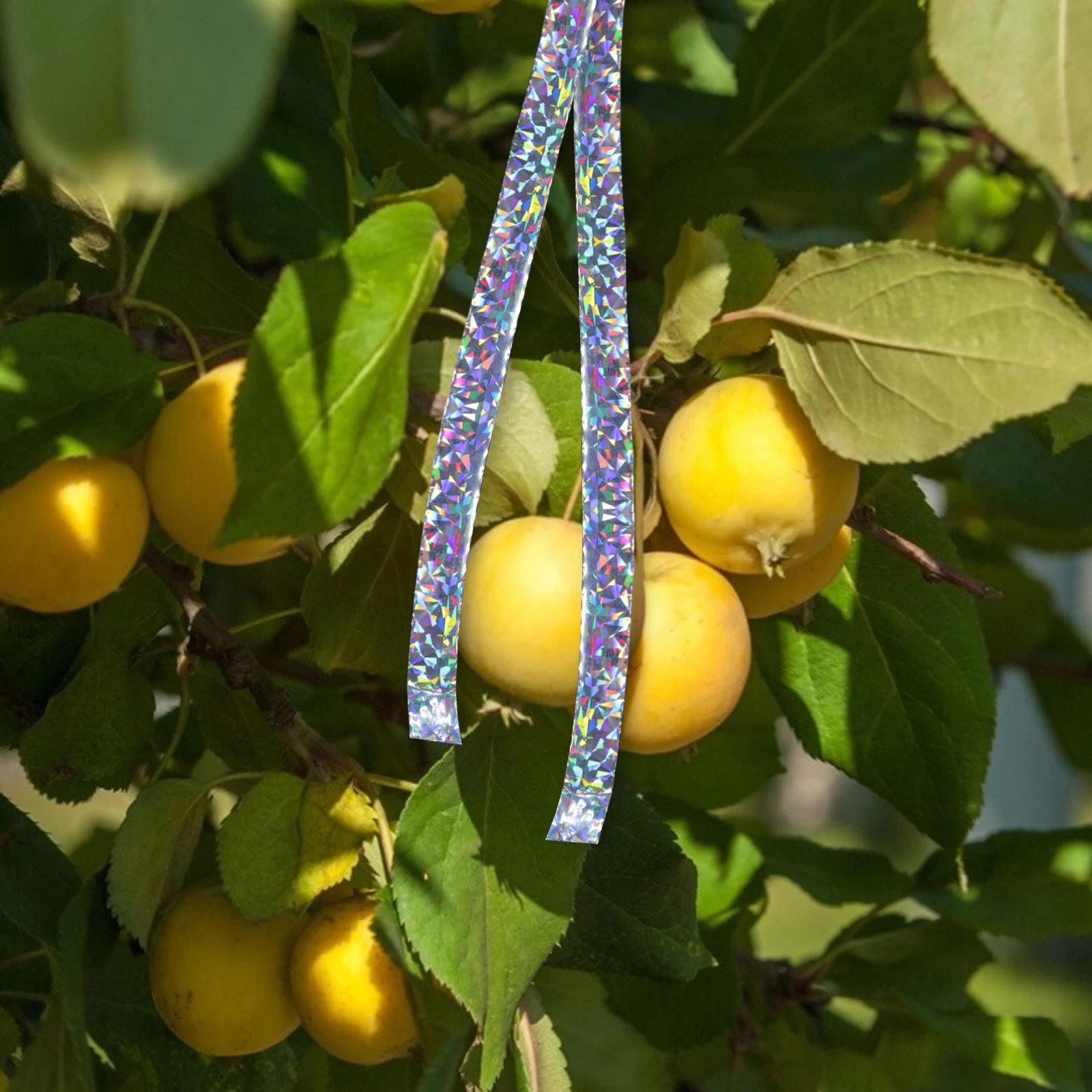 

2pcs Bird Scare Tape Reflective Ribbon For Garden Farm Yard Crop Protection Deterrent Uv Resistant Bird Expeller