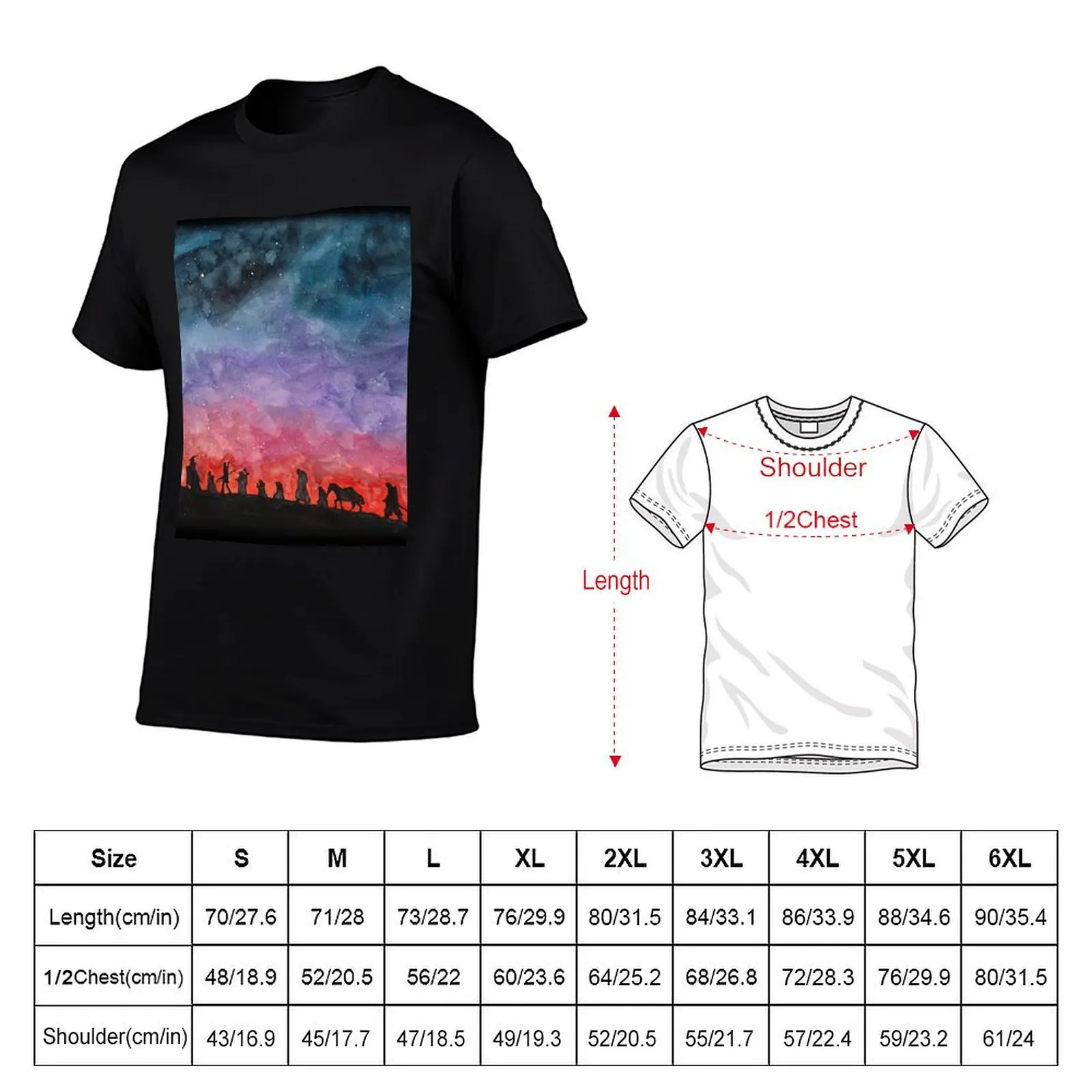 The Road Goes Ever Onward T-Shirt new edition man clothes summer top boys whites mens designer t shirt