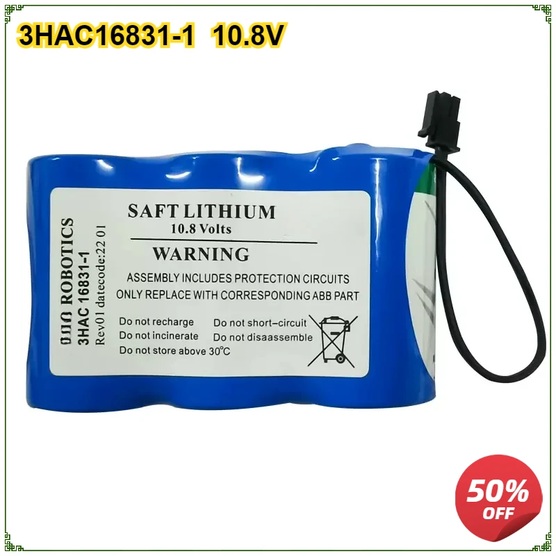 

Battery for ABB 3HAC16831-1 10.8V Robot Arm CPU Non-rechargeable Lithium Battery Pack