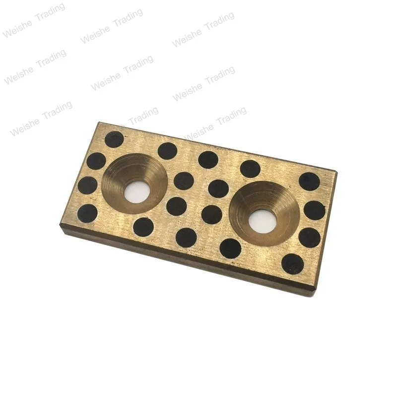Oil-free self-lubricating copper plate graphite slide brass sleeve wear-resistant block guide plate STW28- 38-48-58