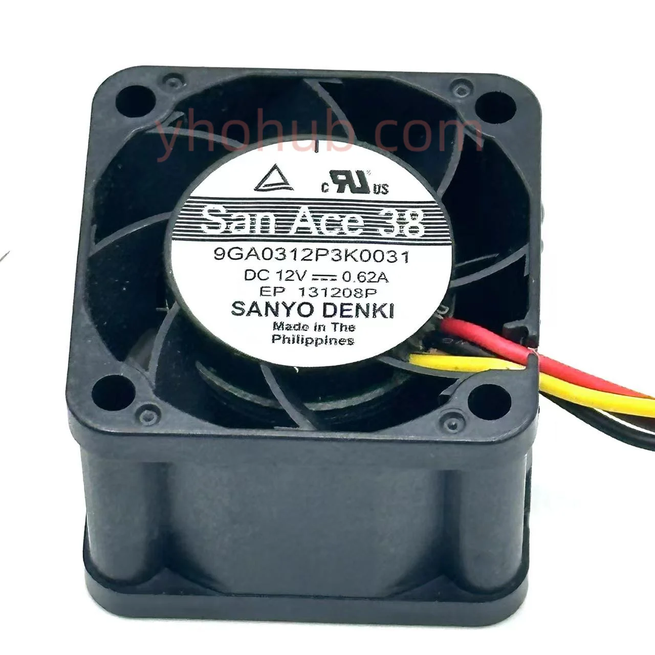 

SANYO DENKI 9GA0312P3K0031 San Ace 38 DC 12V 0.62A 38x38x28mm Server Cooling Fan