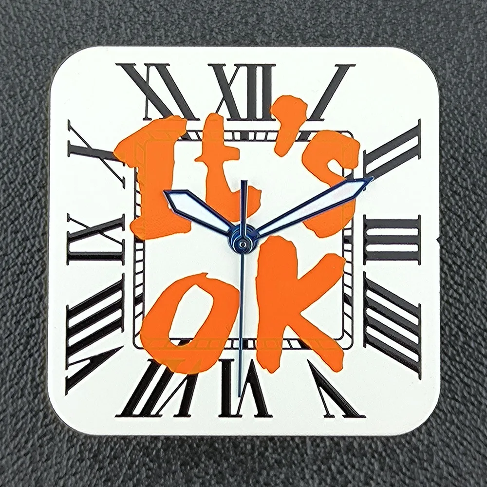 NH35 квадратный циферблат, циферблат для часов, индивидуальный логотип, римские цифры, мужские часы, циферблат, подходит для часов с механизмом NH35, аксессуары