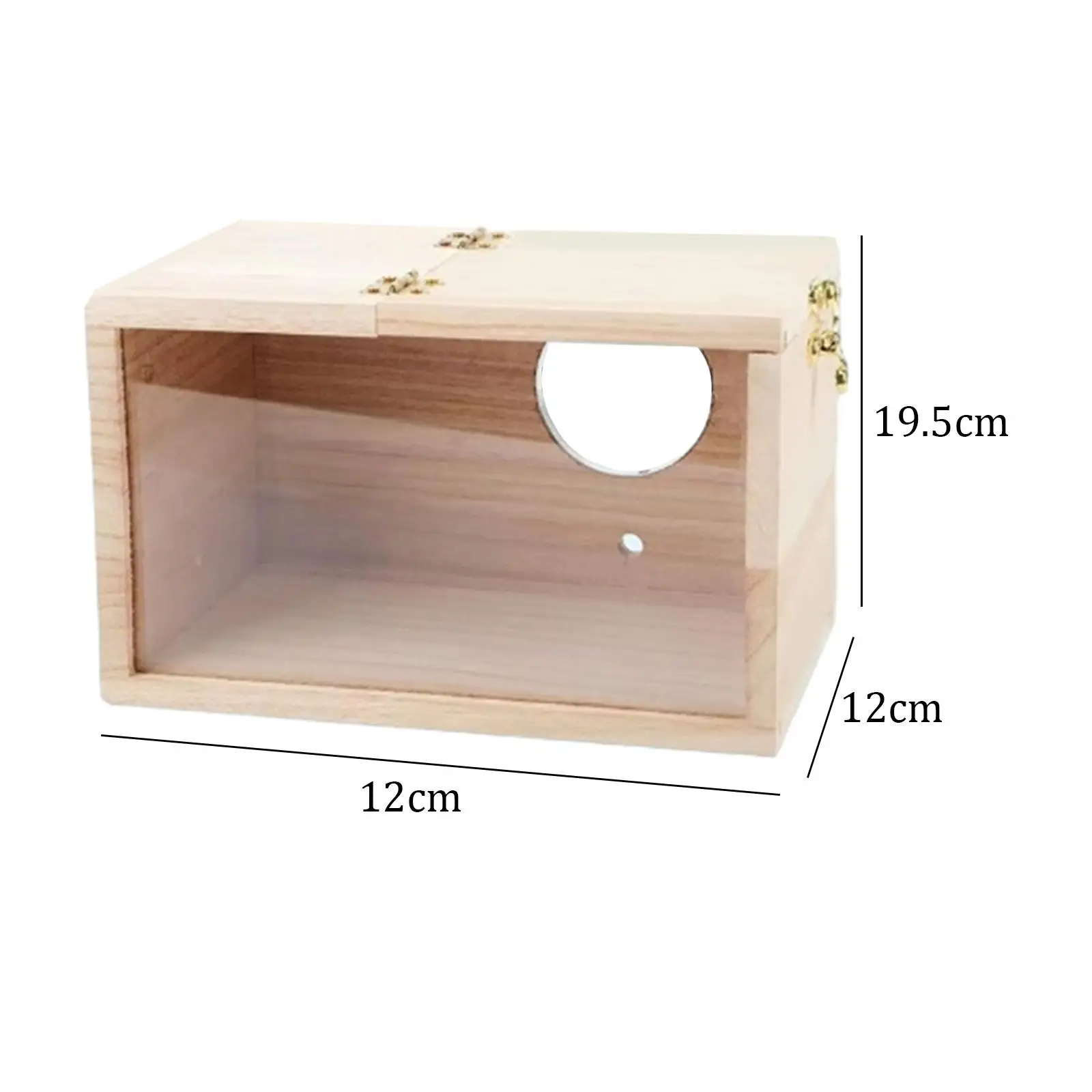 Nido con ventana para periquitos y agapornis – Caja de cría decorativa